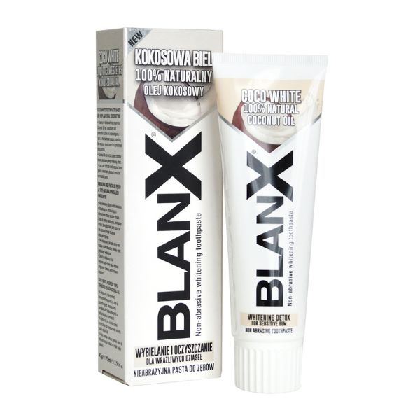 Отбеливающая зубная паста с маслом Кокоса, BlanX 75 мл
