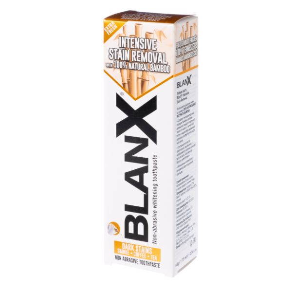 Отбеливающая зубная паста с экстрактом Бамбука, BlanX 75 мл