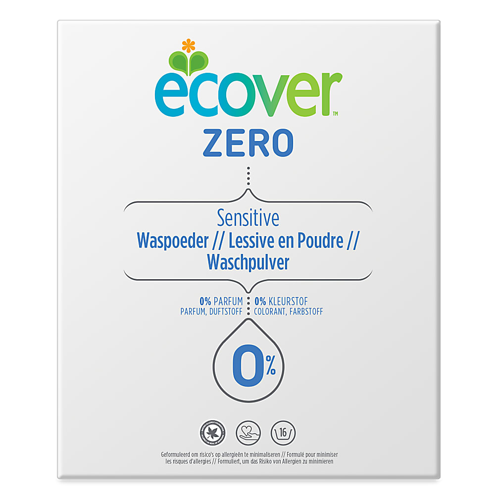 Гипоаллергенный стиральный порошок Ecover Zero Sensitive, 1,2кг (16 стирок)