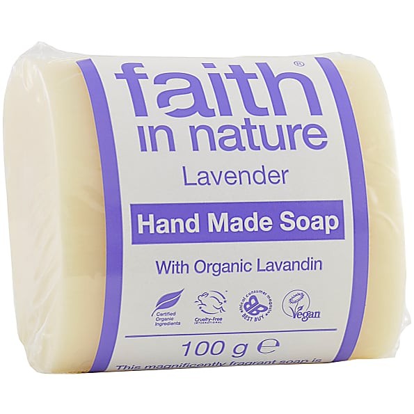 Антибактерильное мыло ручной работы faith in nature с маслом Лаванды, 100г