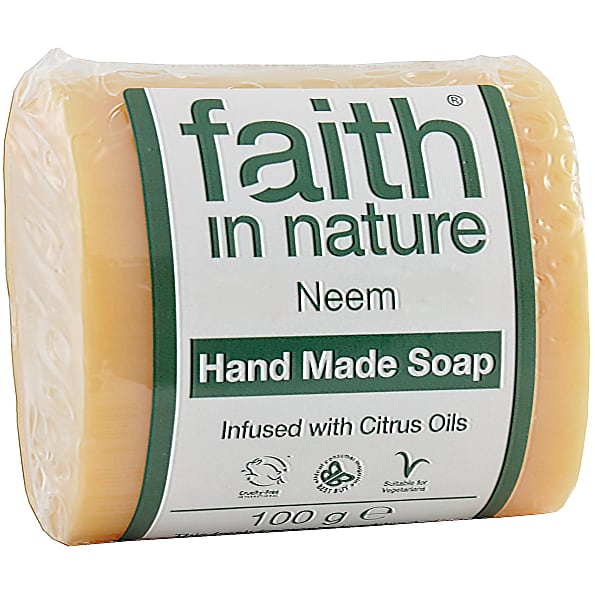 Мыло для рук faith in nature с маслами Нима и цитрусовых, 100г