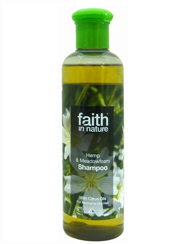 Натуральный увлажняющий шампунь с маслом семян Конопли, faith in nature 250мл
