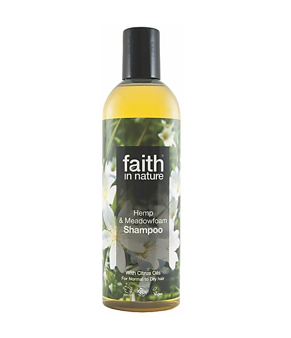 Натуральный увлажняющий шампунь с маслом семян Конопли, faith in nature 400мл